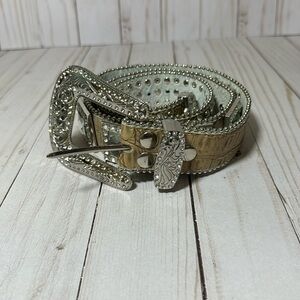 Large rhinestone western belt